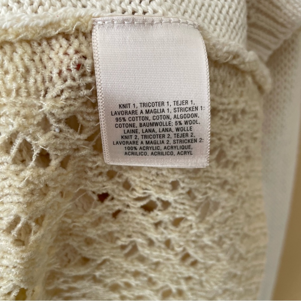 🔻LAST CHANCE🔻 ANGEL OF THE NORTH x ANTHROPOLOGIE Cotton Wool Open Cardigan - Picture 7 of 9